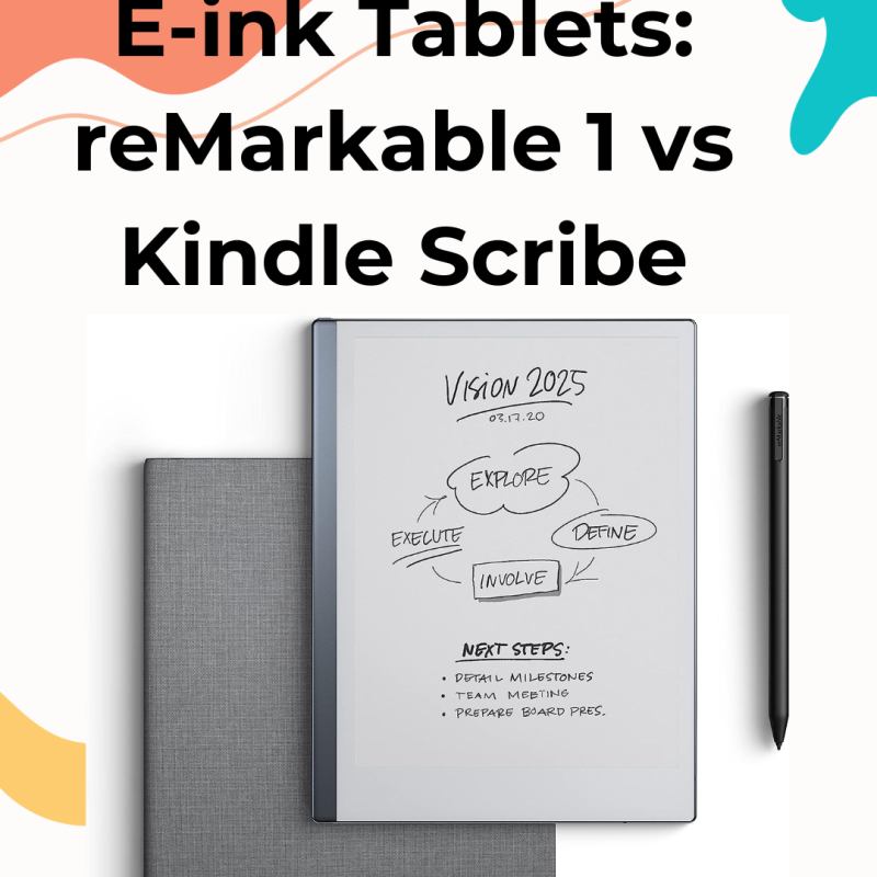 Best e-ink tablet for Reading eBooks, Articles and Documents – reMarkable1 , reMarkable2 tablet,  Kindle Scribe Reviews